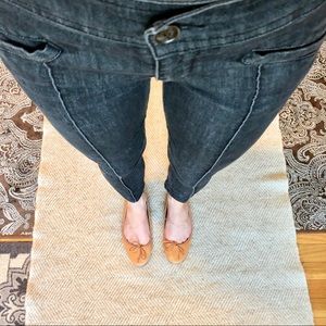 Daughters of the Liberation Jeans with Front Hem